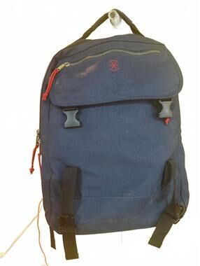 Speck Blue Canvas Backpack with Red Accents – Padded Laptop Compartment